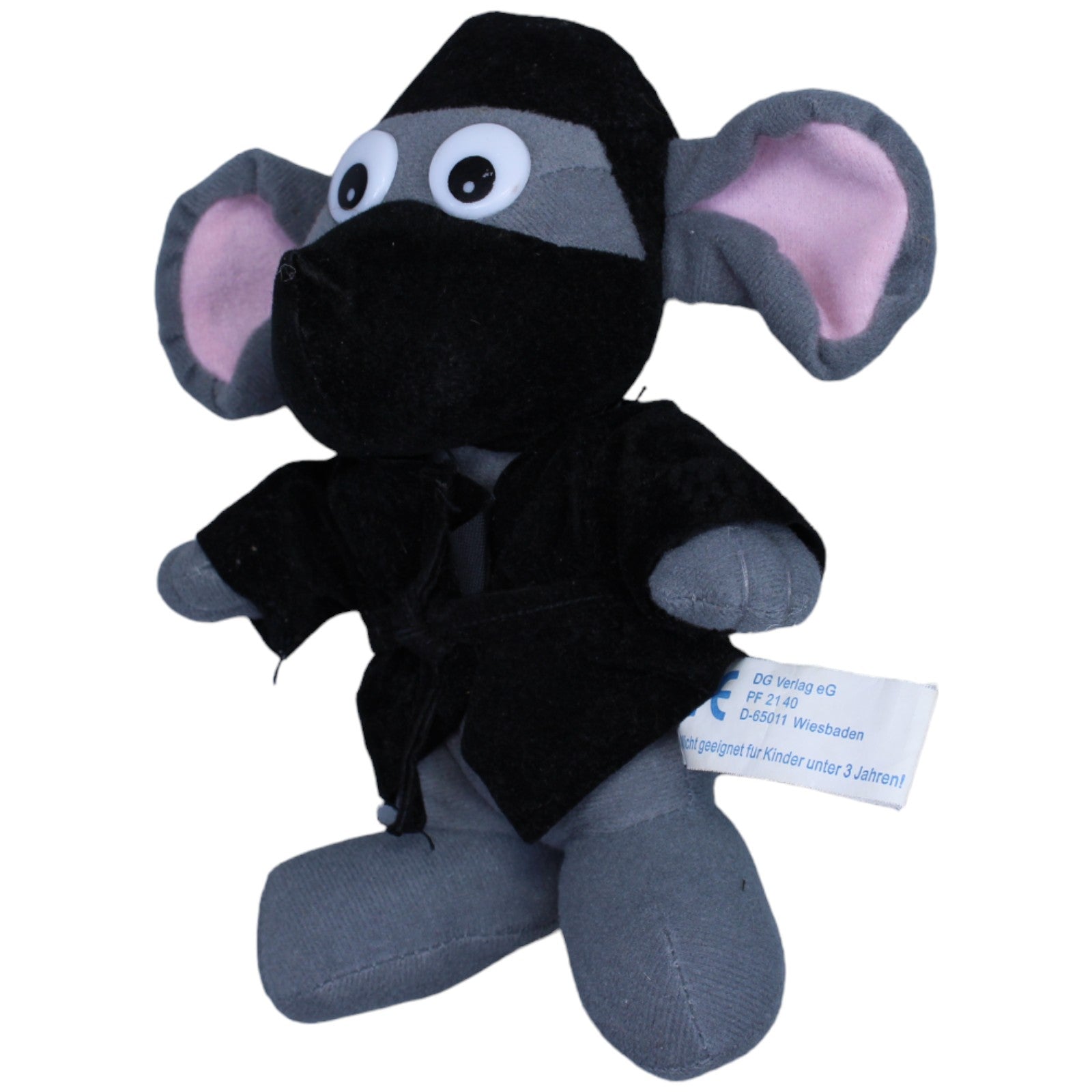 1236842 DG Verlag Volksbank, Ninja Maus mit Sound Kuscheltier Kumpel Leo Gebraucht