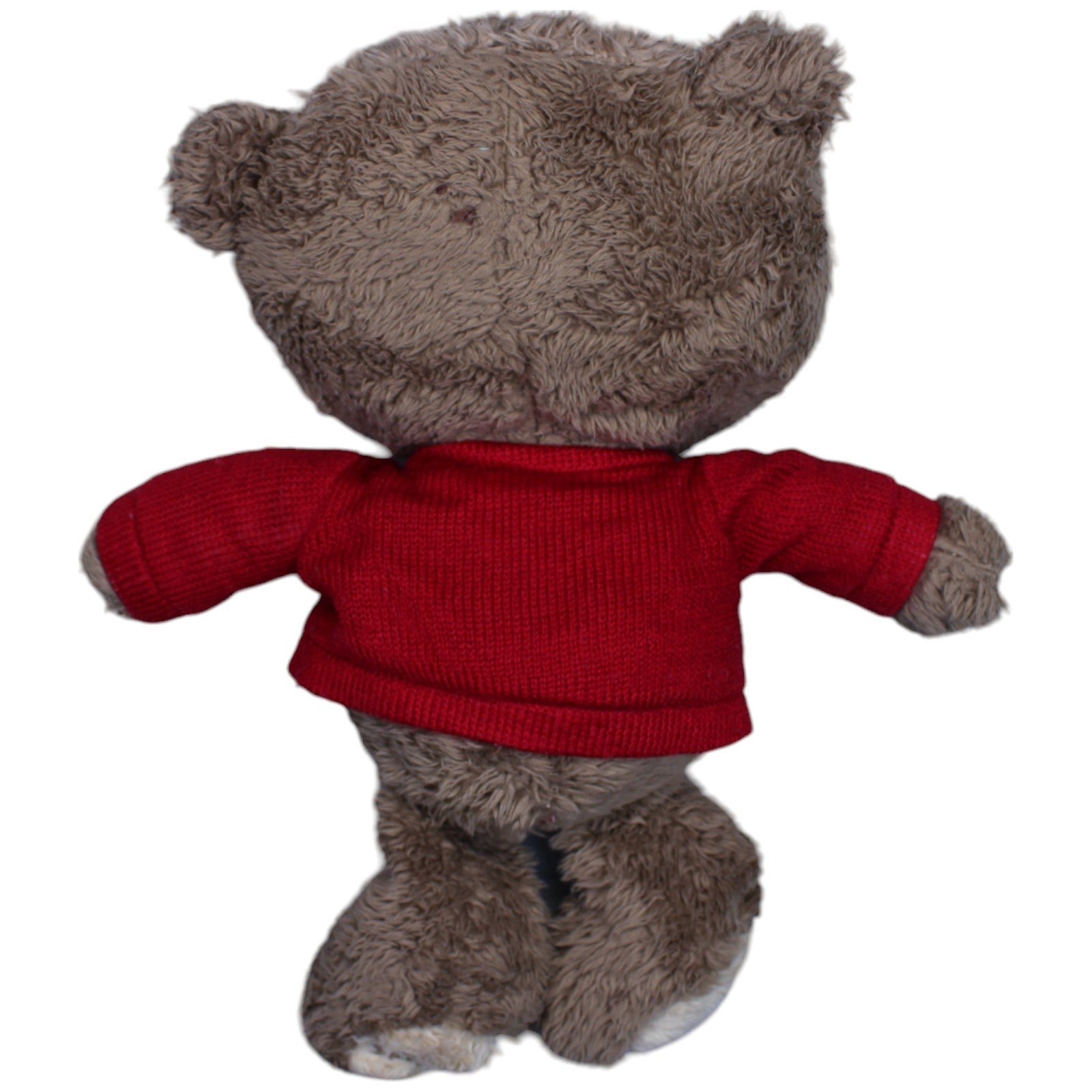 1236843 Unbekannt Brauner Teddybär mit rotem Weihnachts - Pullover Kuscheltier Kumpel Leo Bär Gebraucht Teddy