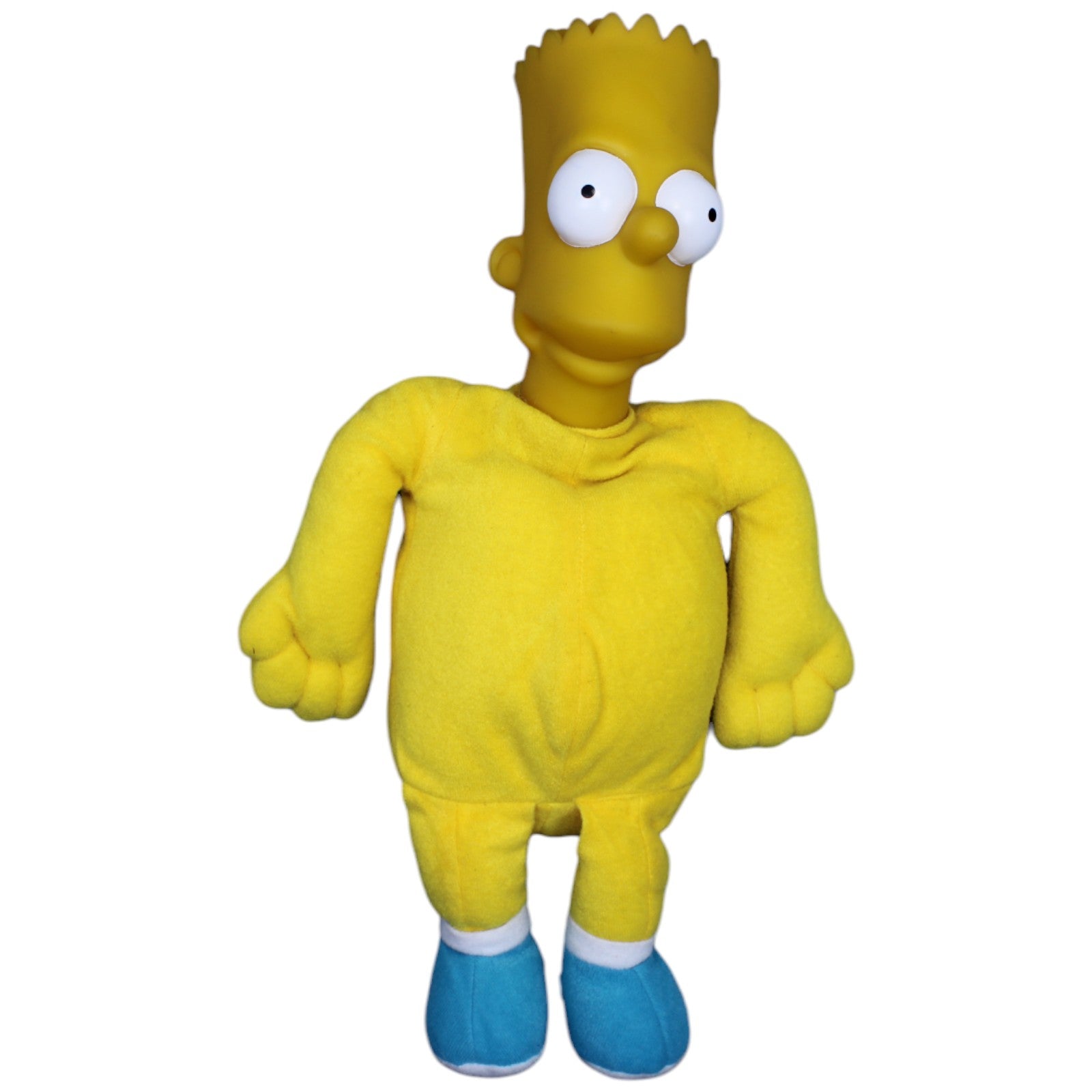 1236864 Unbekannt Vintage Bart Simpson mit Kunststoff - Kopf, groß (ohne Klamotten) Plüschfigur Kumpel Leo Gebraucht Vintage