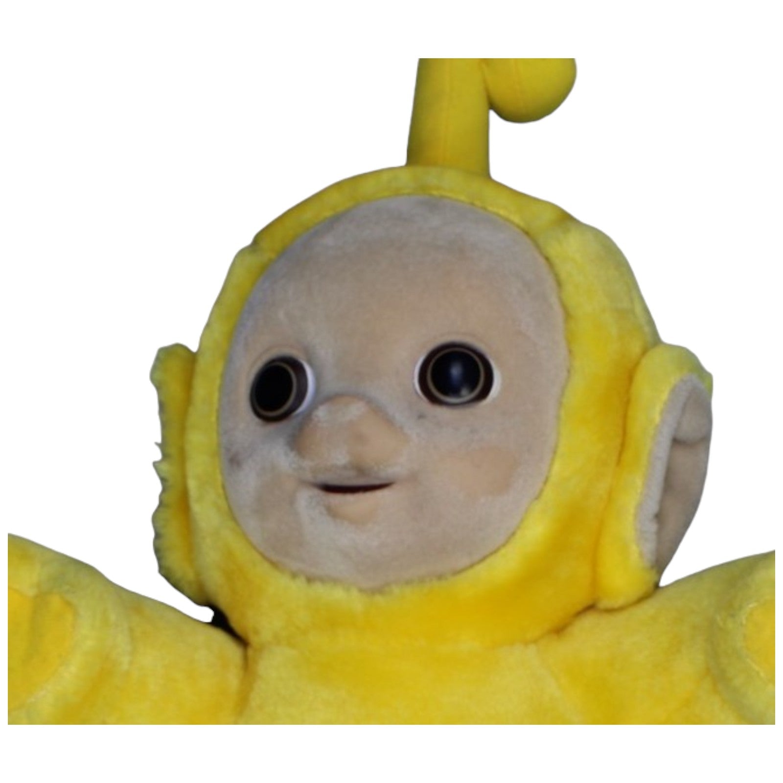 1236874 TOMY Laa - Laa aus Teletubbies, groß Plüschfigur Kumpel Leo Gebraucht LaLa