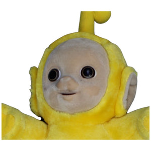 1236874 TOMY Laa - Laa aus Teletubbies, groß Plüschfigur Kumpel Leo Gebraucht LaLa