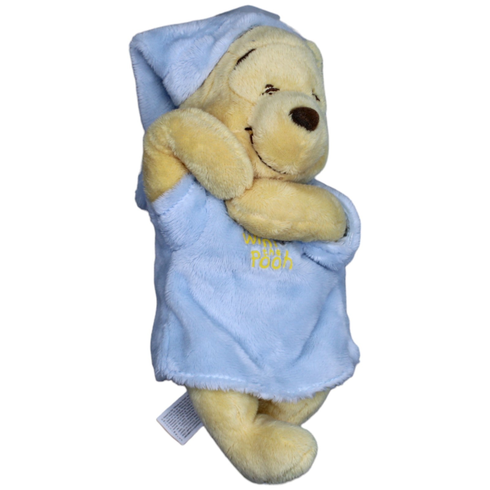 1236877 Nicotoy Schlafender Winnie Puuh im Nachthemd mit Schlafmütze Kuscheltier Kumpel Leo Disney Gebraucht