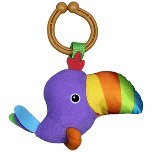 1236881 Fisher - Price Papagei aus Rainforest Erlebnisdecke Kuscheltier Kumpel Leo Gebraucht Vogel