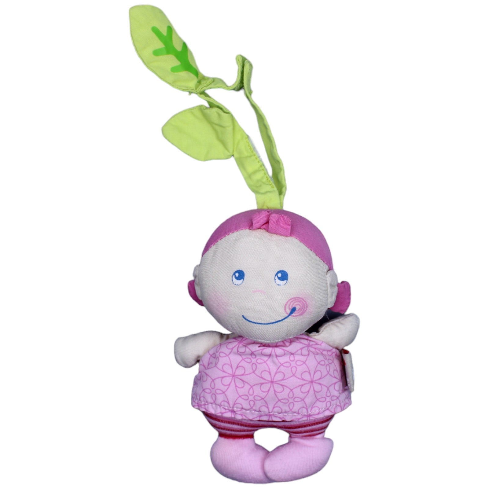 1236898 HABA pure nature, Hängefigur mit Rassel, rosa Kuscheltier Kumpel Leo Gebraucht