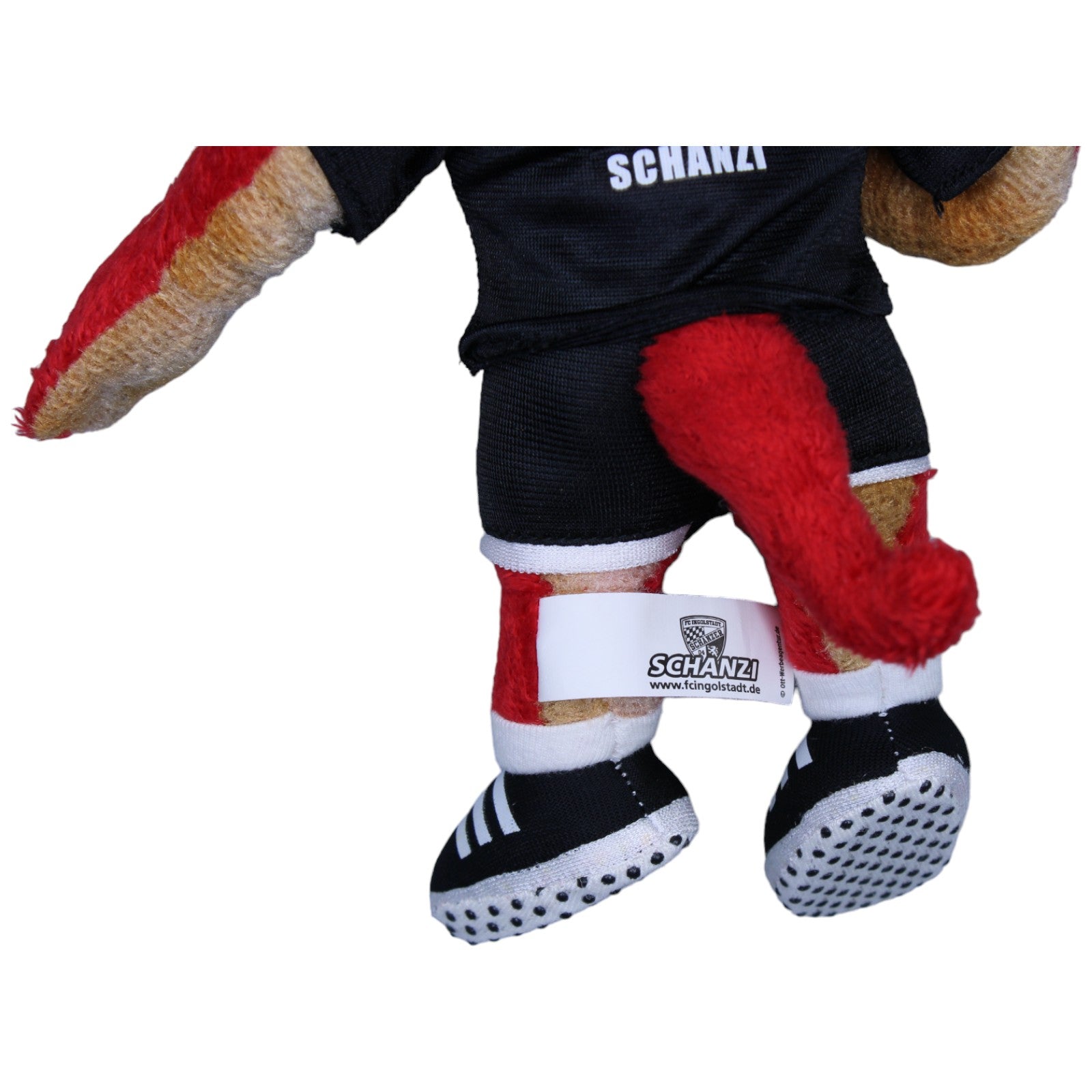 1236913 OTT Werbeagentur Maskottchen Schanzi vom FC Ingolstadt 04, Heimtrikot 2010/11 Kuscheltier Kumpel Leo Gebraucht