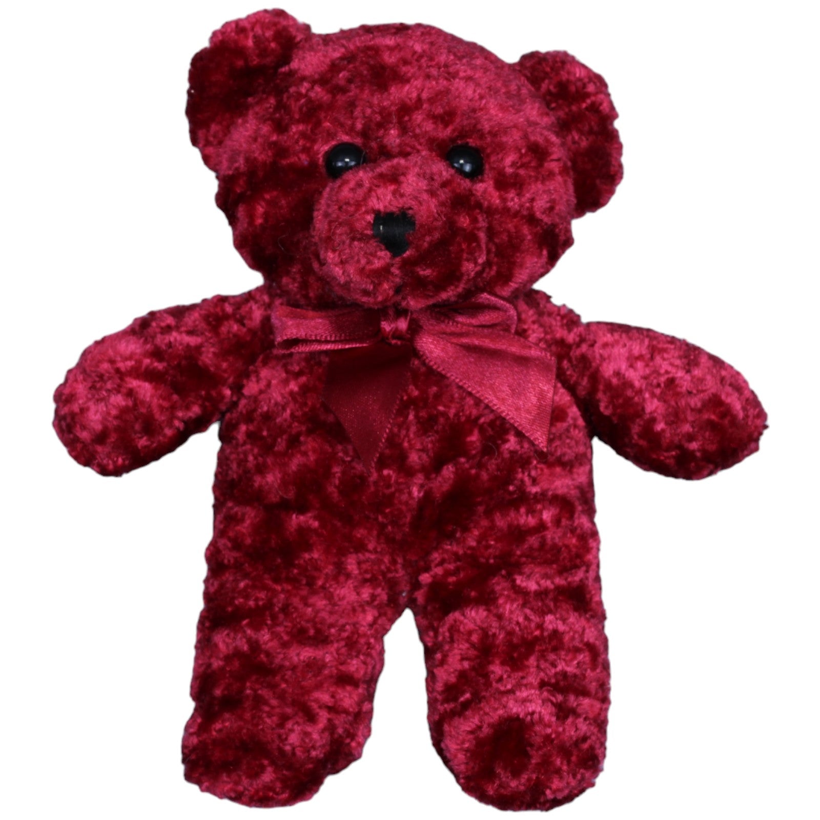 1236916 PMS Süßer roter Teddybär, klein Kuscheltier Kumpel Leo Gebraucht