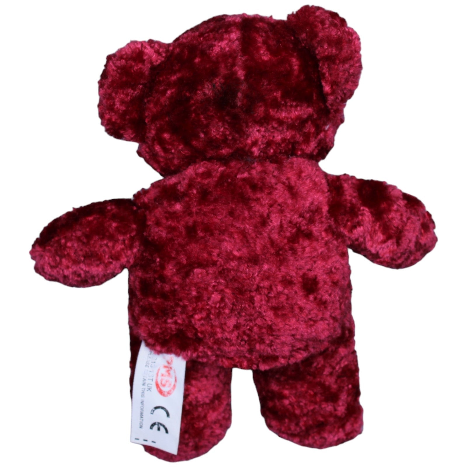 1236916 PMS Süßer roter Teddybär, klein Kuscheltier Kumpel Leo Gebraucht