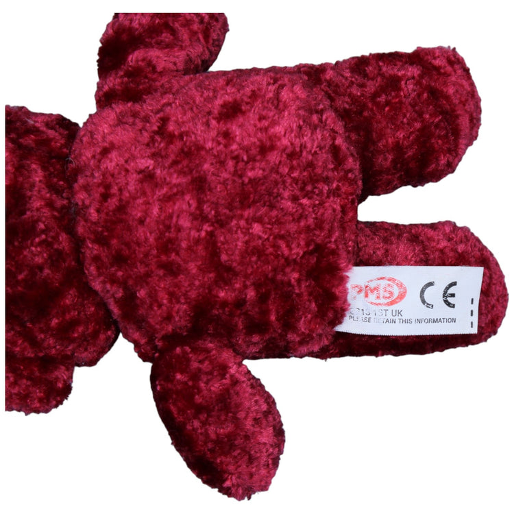 1236916 PMS Süßer roter Teddybär, klein Kuscheltier Kumpel Leo Gebraucht