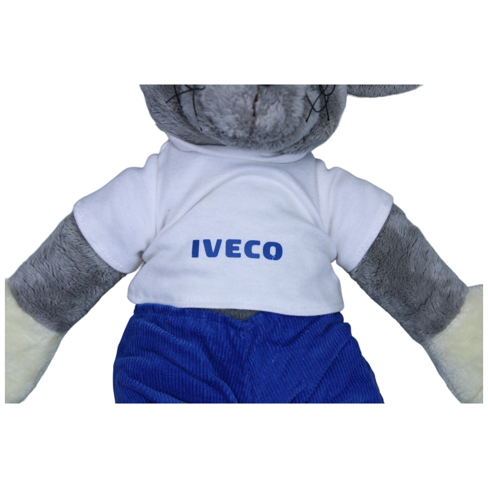 1236923 Plushpups XL Ratte mit IVECO Shirt Kuscheltier Kumpel Leo Gebraucht Maus