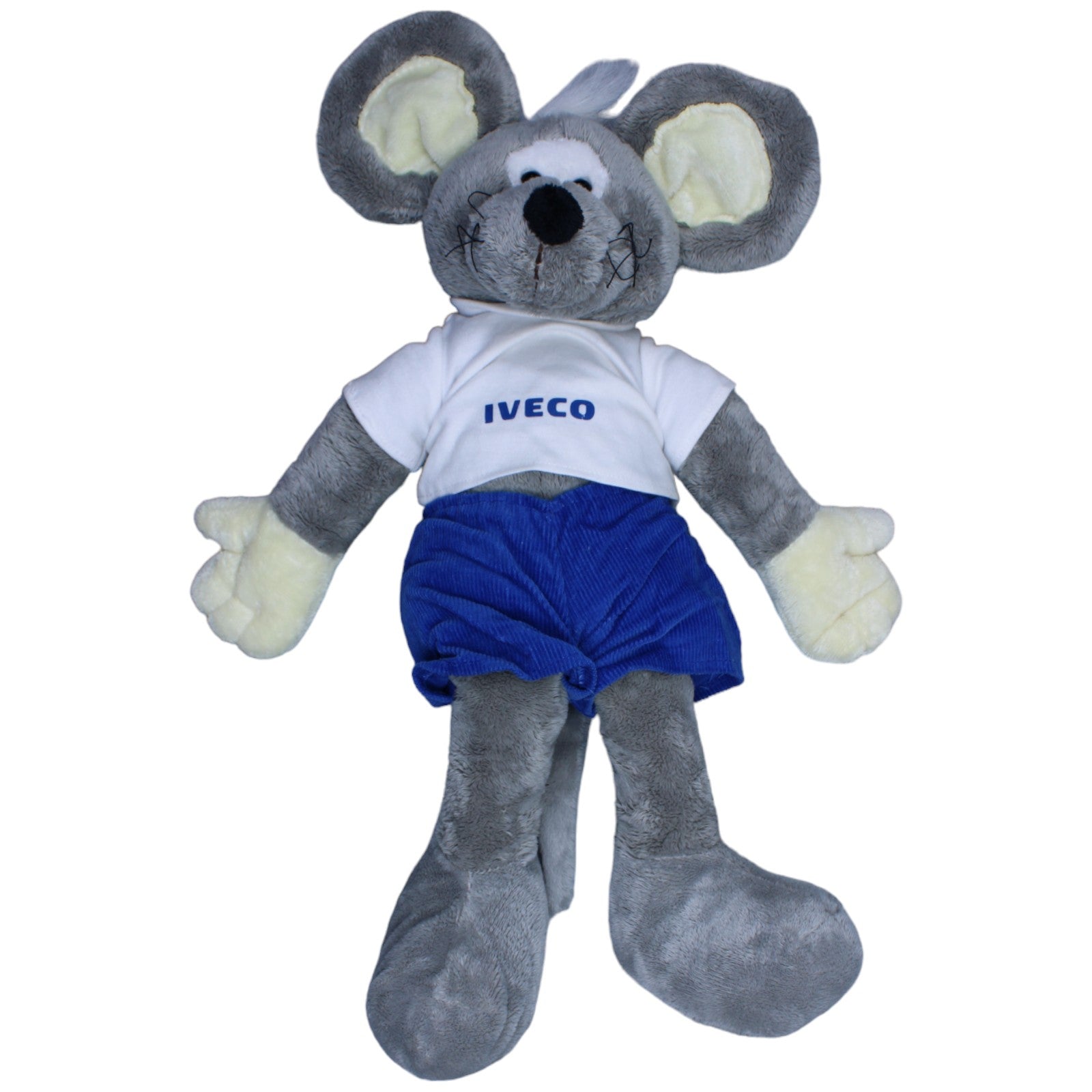 1236923 Plushpups XL Ratte mit IVECO Shirt Kuscheltier Kumpel Leo Gebraucht Maus