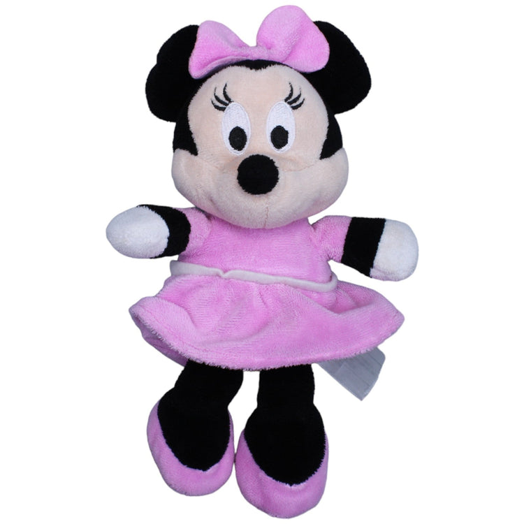 1236948 Nicotoy Disney Minnie Maus in rosa Kleid, klein Kuscheltier Kumpel Leo Gebraucht