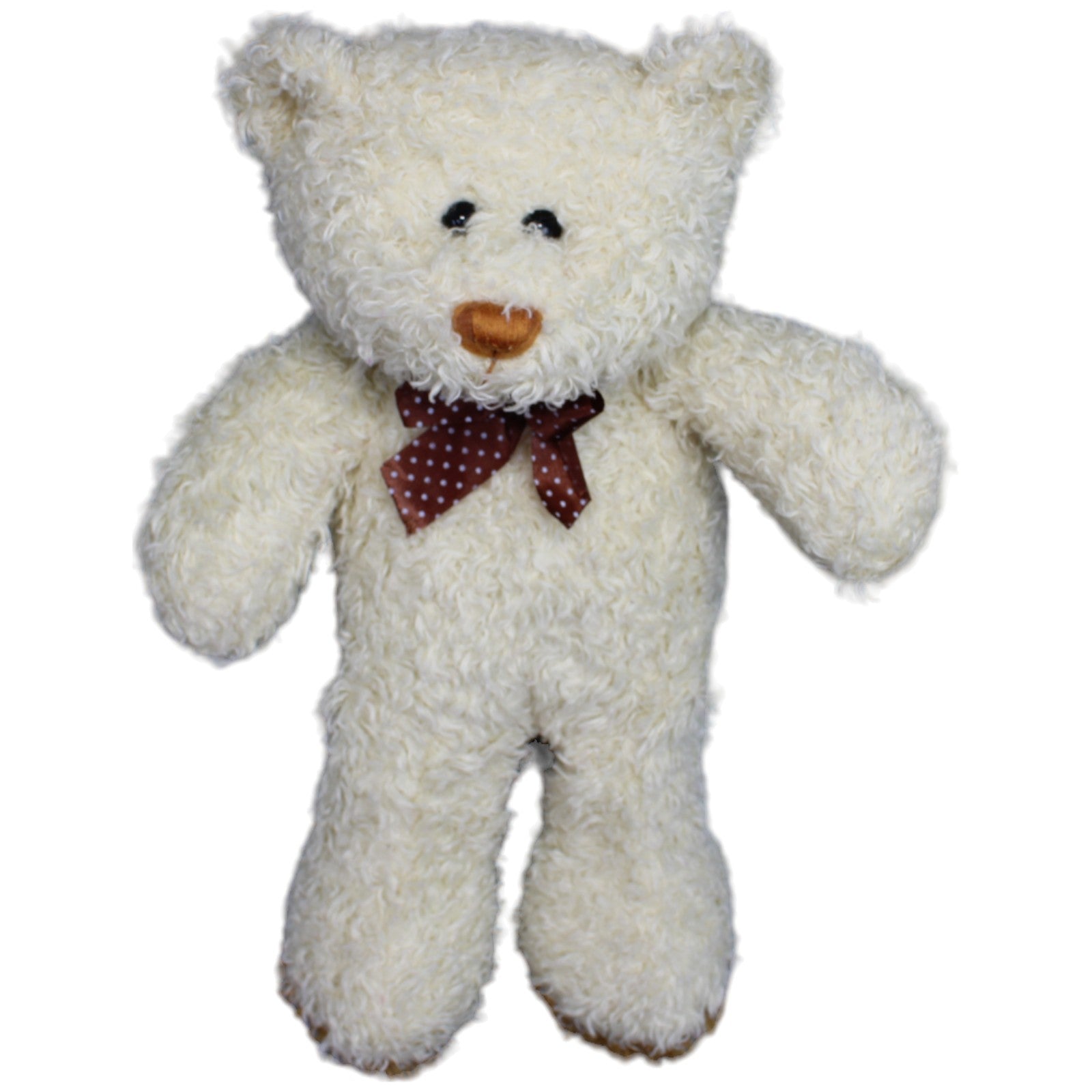 1236954 Unbekannt Flausch Teddybär mit Schleife, beige Kuscheltier Kumpel Leo Bär Gebraucht Teddy