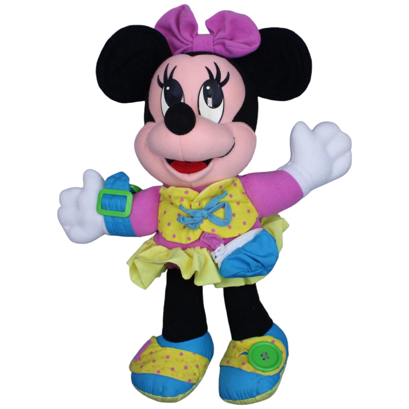 1236957 Mattel Vintage Lernpuppe, Disney Minnie Maus Kuscheltier Kumpel Leo 1992 Disney Gebraucht