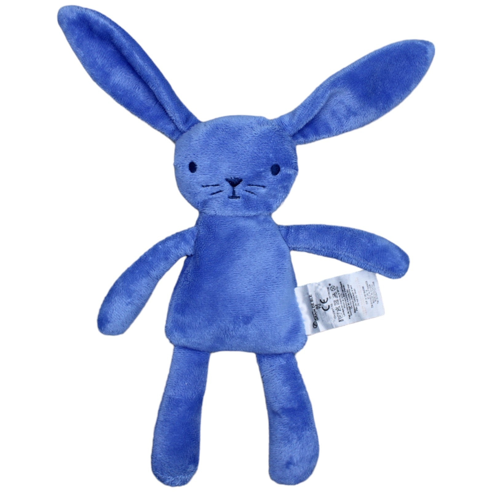 1236982 Grain de Blé Süßer blauer Hase mit langen Ohren Kuscheltier Kumpel Leo Gebraucht