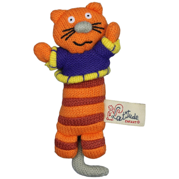 1236983 Latitude Enfant Orange Katze in Strick - Optik, klein Kuscheltier Kumpel Leo Gebraucht