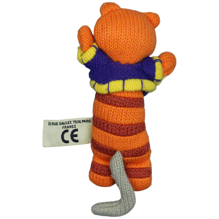 1236983 Latitude Enfant Orange Katze in Strick - Optik, klein Kuscheltier Kumpel Leo Gebraucht