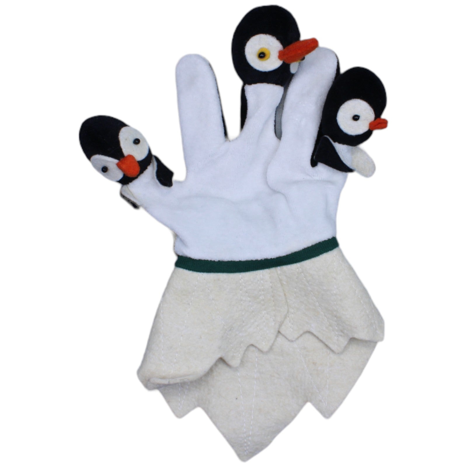 1236992 Bi - Ba' - Bu Handpuppe, Pinguine auf dem Eisberg Handpuppe Kumpel Leo Gebraucht