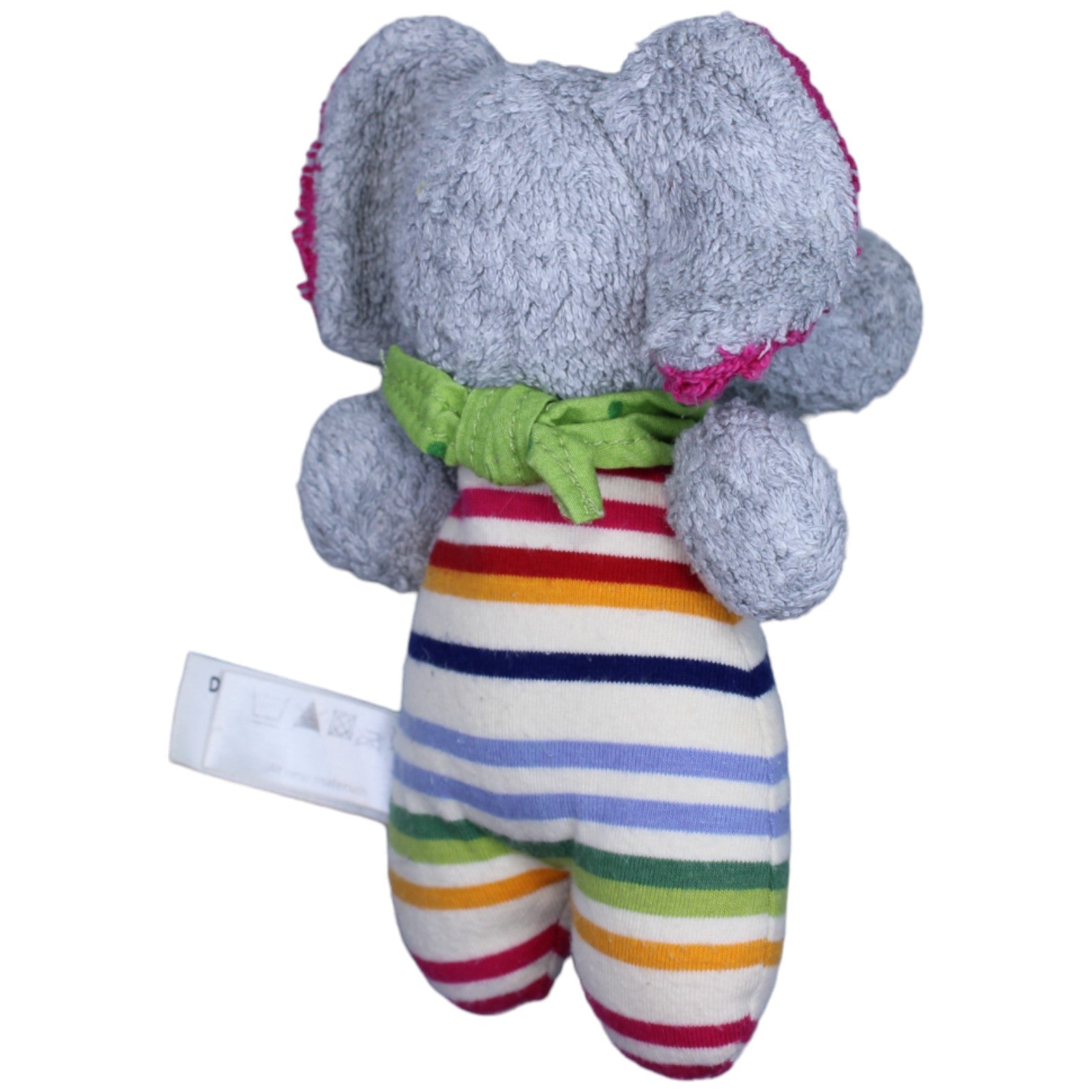 1237008 Sigikid Frottee - Regenbogen - Elefant mit Rassel Kuscheltier Kumpel Leo Gebraucht