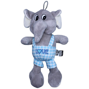 1237030 FLOTI Flos Toys, süßer Elefant in Latzhose "LOVE" Kuscheltier Kumpel Leo Gebraucht