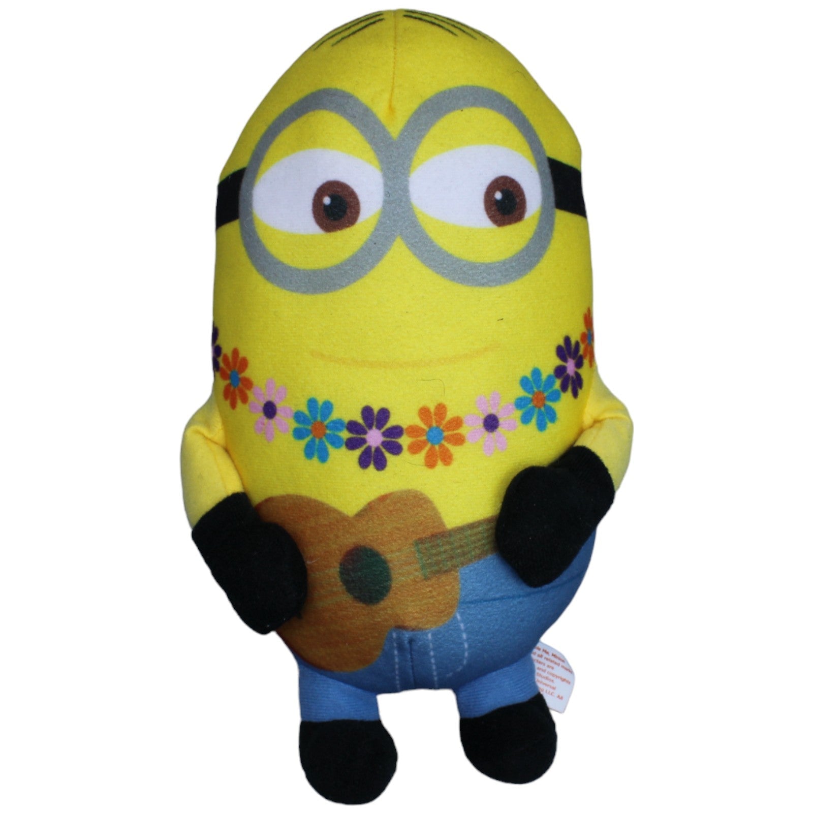 1237032 Whitehouse Leisure Minion mit Gitarre & Blumenkette Plüschfigur Kumpel Leo Gebraucht