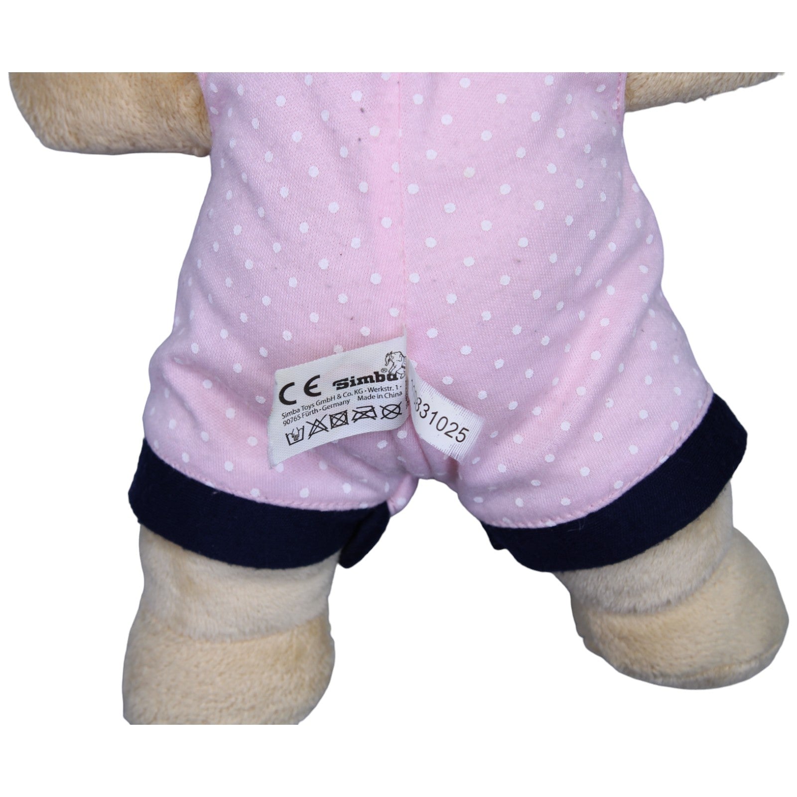 1237042 Simba ABC Teddybär mit Schlafmütze, rosa Kuscheltier Kumpel Leo Bär Gebraucht Teddy