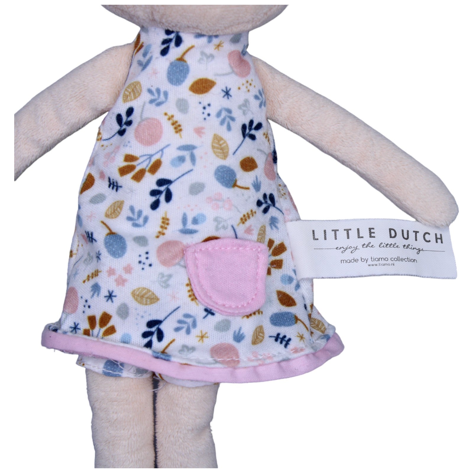 1237056 Tiamo Little Dutch, Puppe rosa mittel Puppe Kumpel Leo Gebraucht Little Pink Flowers