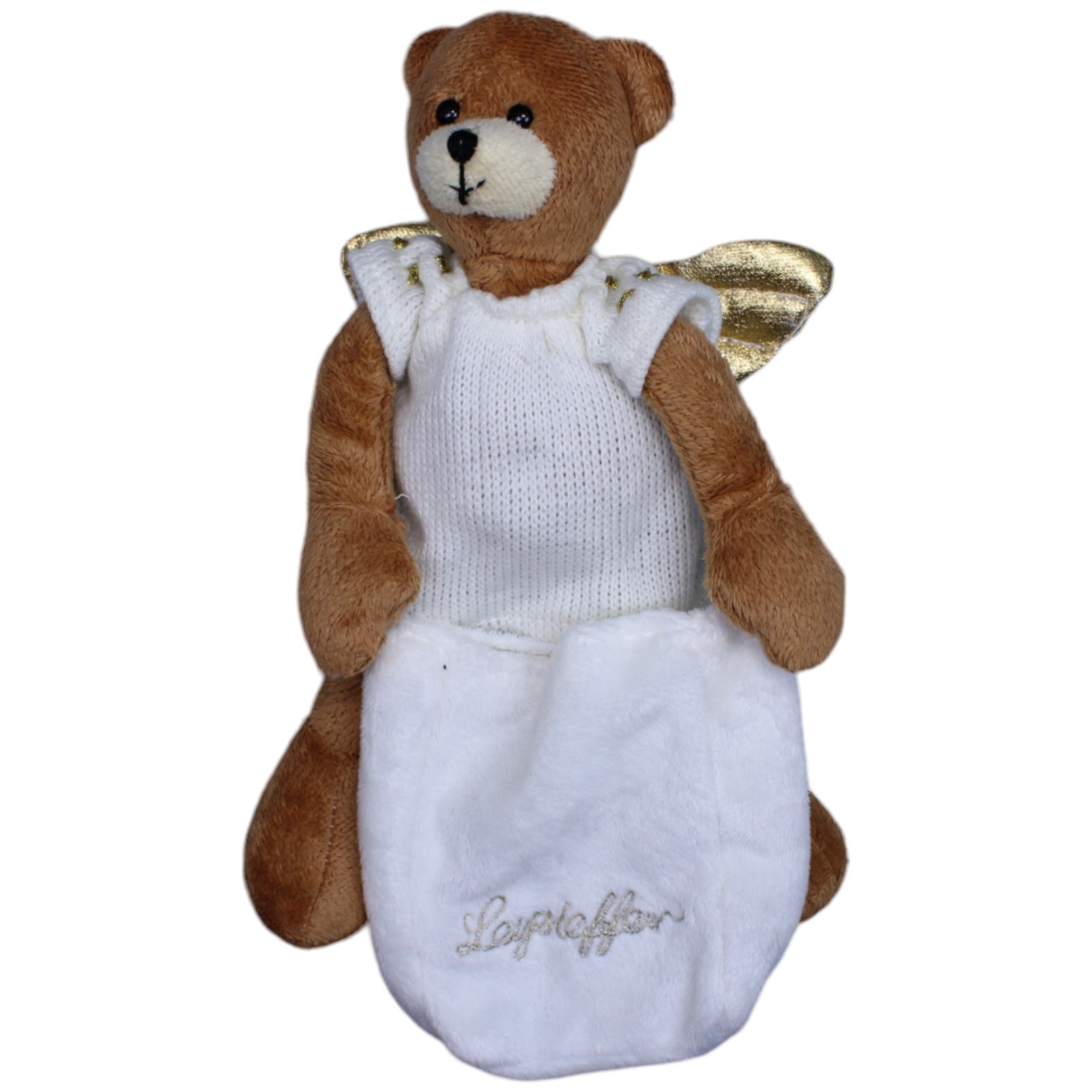 1237066 Leysieffer Engel Teddybär mit weißem Sack Kuscheltier Kumpel Leo Bär Gebraucht Teddy