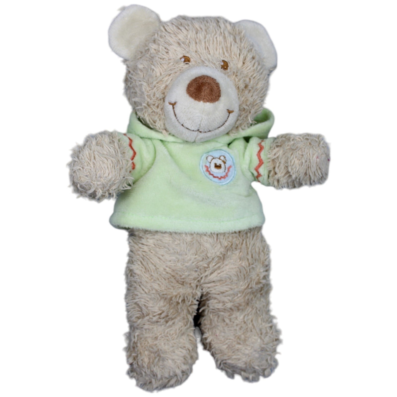 1237071 Nicotoy Süßer Teddybär mit grünem Shirt Kuscheltier Kumpel Leo Bär Gebraucht Teddy