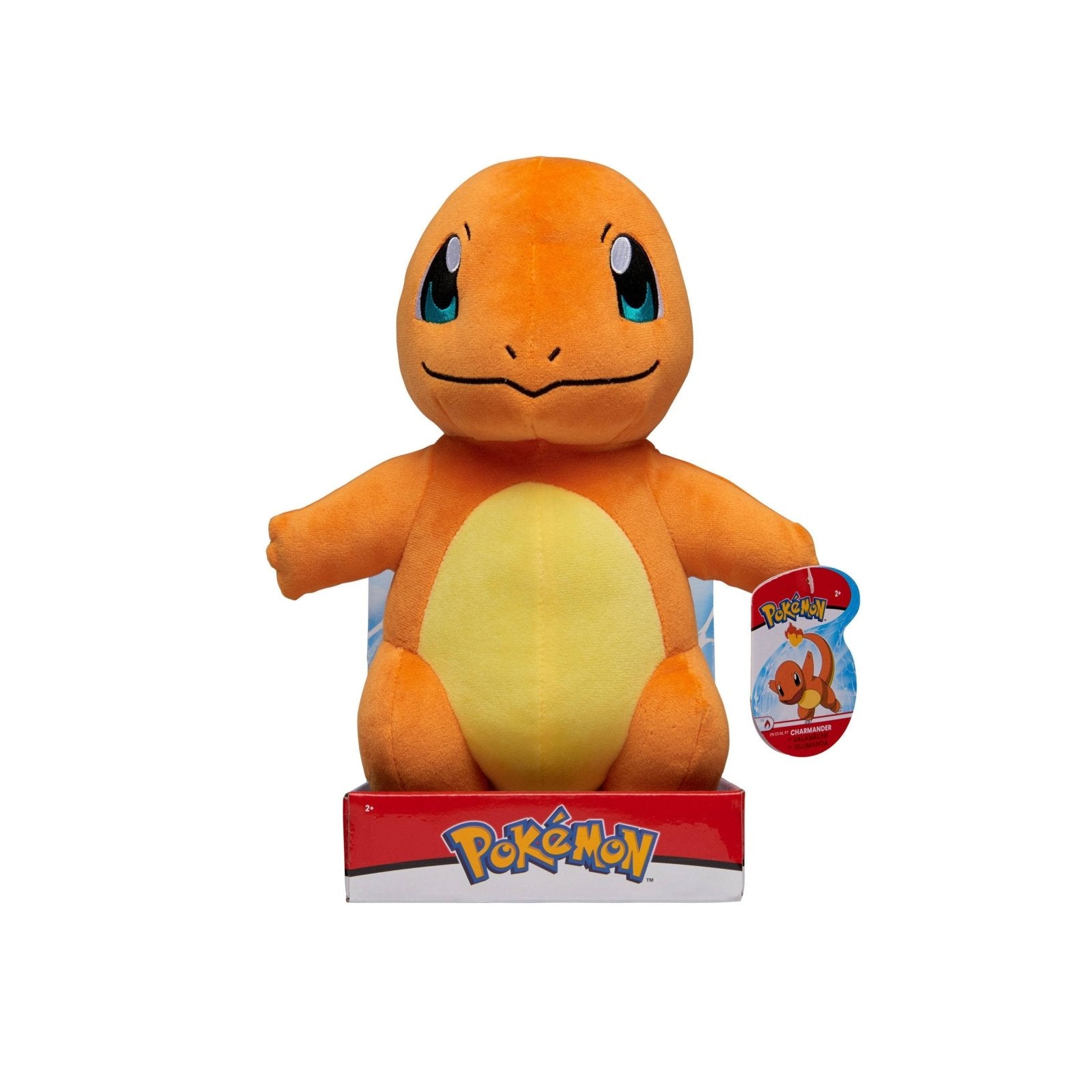 1237084 Jazwares Glumanda aus Pokémon, stehend Plüschfigur Kumpel Leo neu