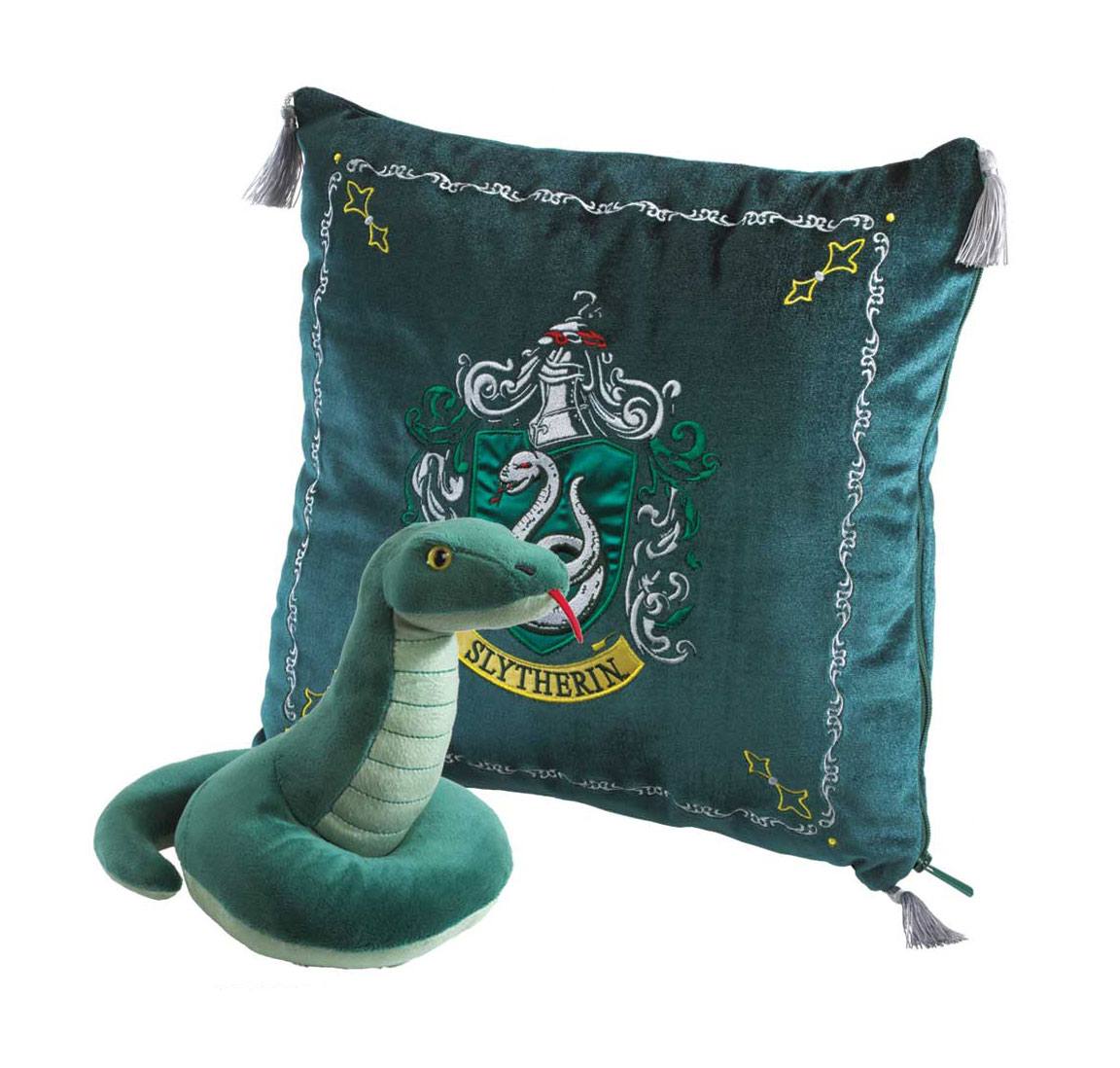 1237100 The Noble Collection Harry Potter, Slytherin Schlange & Kissen mit Geheimfach Kuscheltier Kumpel Leo Harry Potter Hogwarts Maskottchen