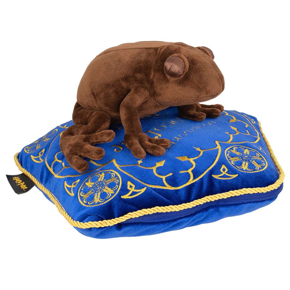 1237104 The Noble Collection Harry Potter, Schokofrosch & Kissen mit Geheimfach Kuscheltier Kumpel Leo Harry Potter Hogwarts neu