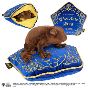 1237104 The Noble Collection Harry Potter, Schokofrosch & Kissen mit Geheimfach Kuscheltier Kumpel Leo Harry Potter Hogwarts neu