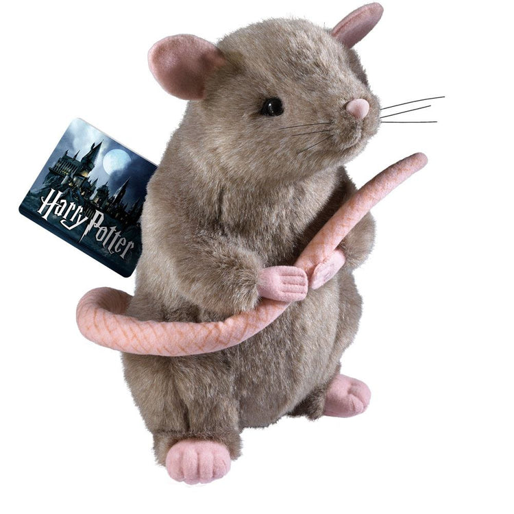 1237111 The Noble Collection Ratte, Krätze aus Harry Potter Kuscheltier Kumpel Leo Harry Potter Hogwarts neu