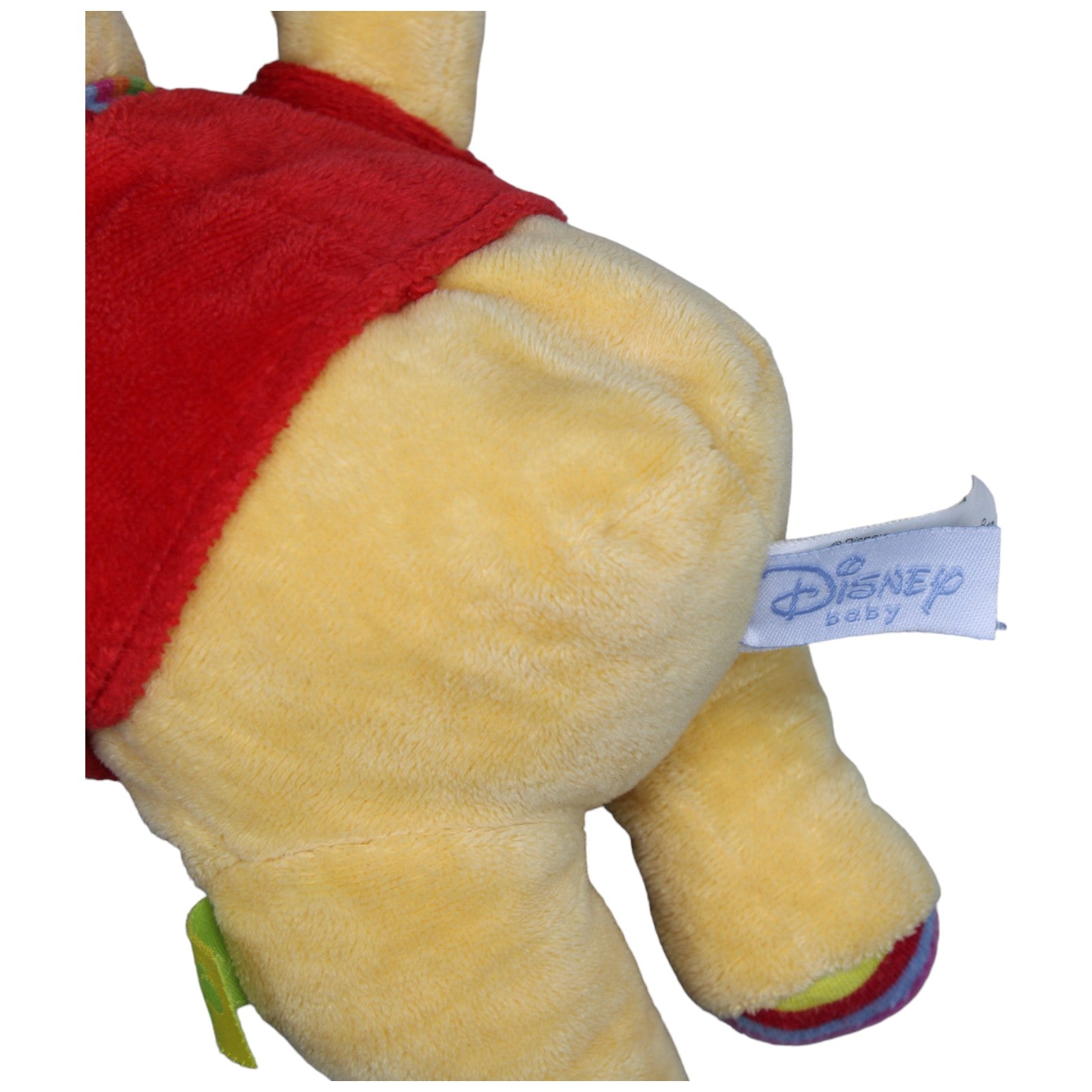 1237129 Nicotoy Disney Baby Winnie Puuh mit Rassel Kuscheltier Kumpel Leo Bär Gebraucht