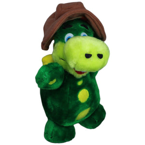 1237145 Gardaland Gardaland Maskottchen, Drache Prezzemolo mit Hut Kuscheltier Kumpel Leo Gebraucht