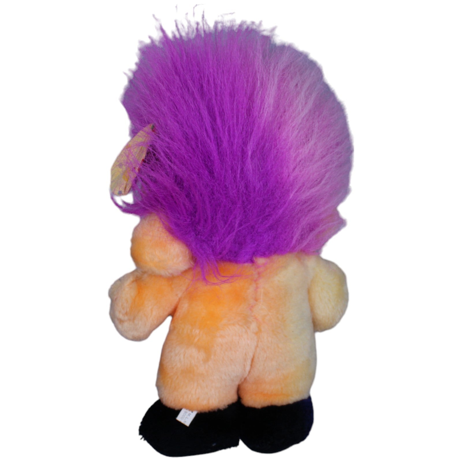 1237211 MLM Toys Troll mit lila Haaren Plüschfigur Kumpel Leo Gebraucht Vintage