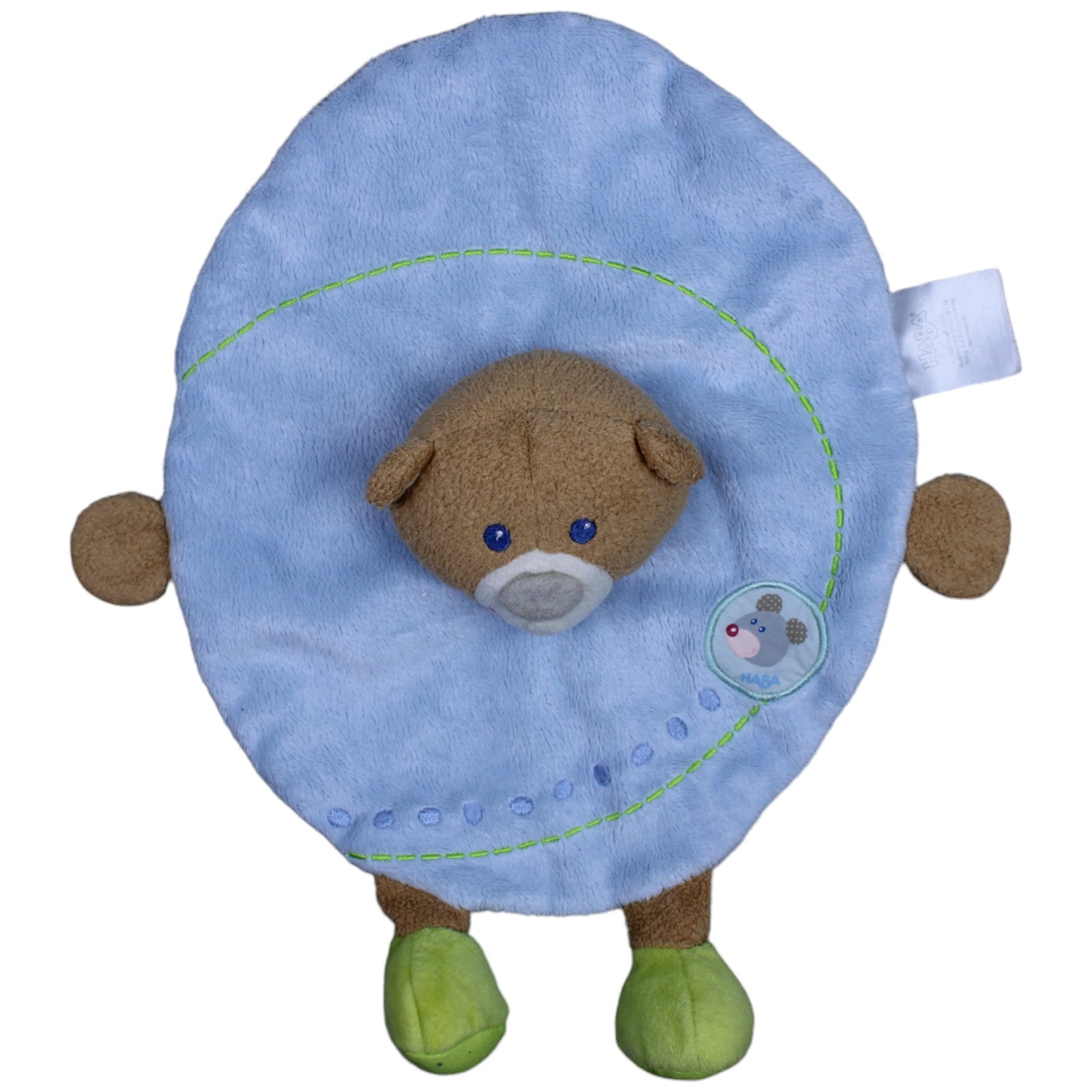 1237225 HABA Kuschelfreunde Teddybär, blau Schmusetuch Kumpel Leo Gebraucht Knuddeltuch Kuscheltuch