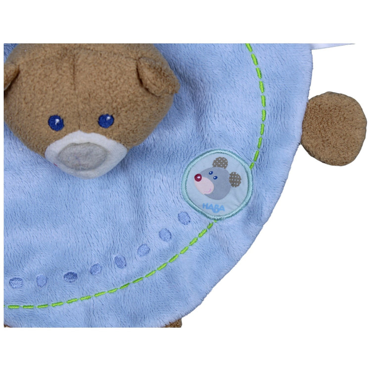 1237225 HABA Kuschelfreunde Teddybär, blau Schmusetuch Kumpel Leo Gebraucht Knuddeltuch Kuscheltuch