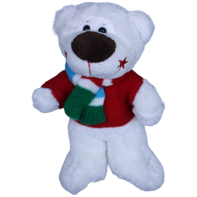 1237248 Windel Weihnachts - Teddybär mit Schal und Pullover Kuscheltier Kumpel Leo Bär Gebraucht Teddy