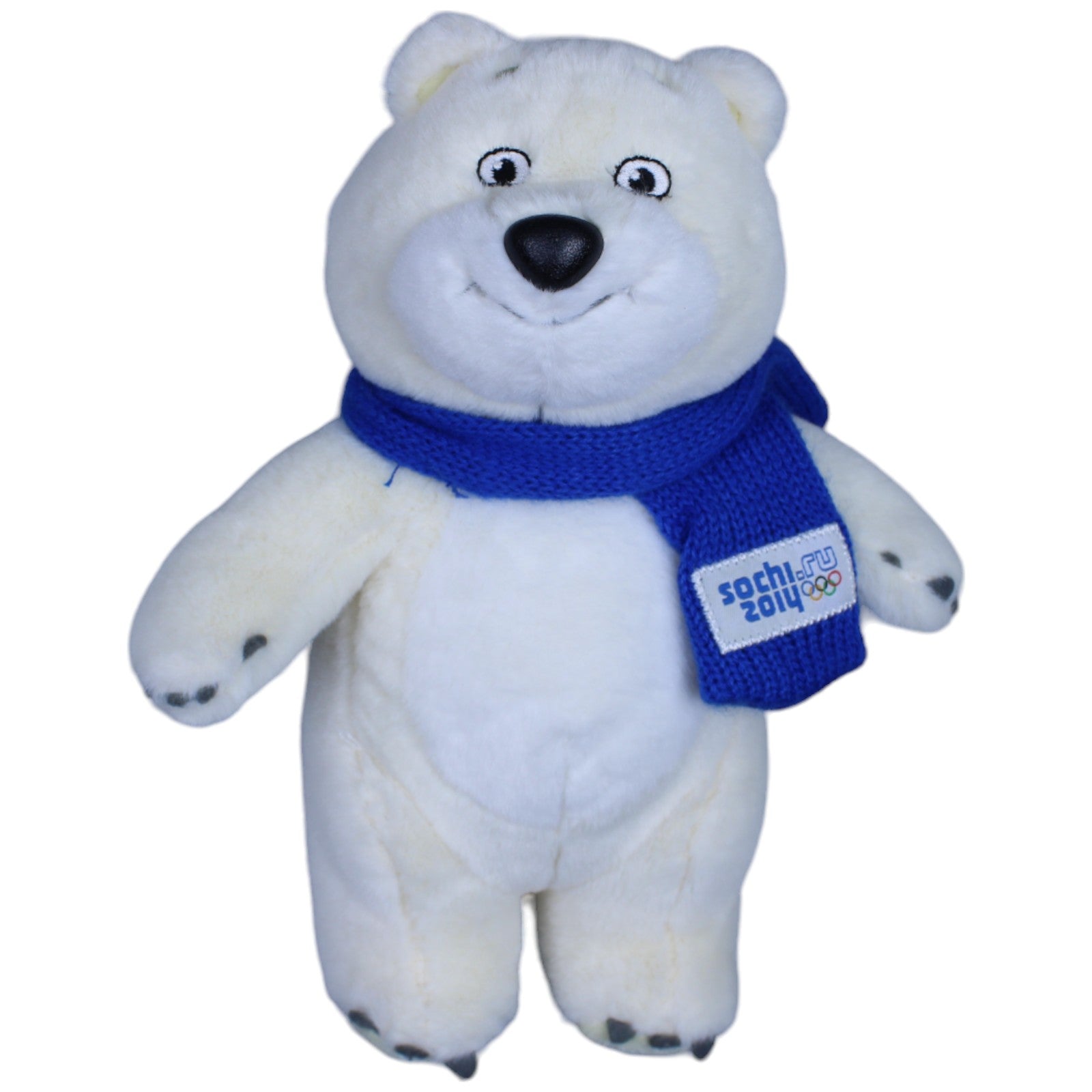 1237255 Grand Toys Maskottchen von den Olympische Winterspielen 2014, Eisbär Kuscheltier Kumpel Leo Bär Gebraucht