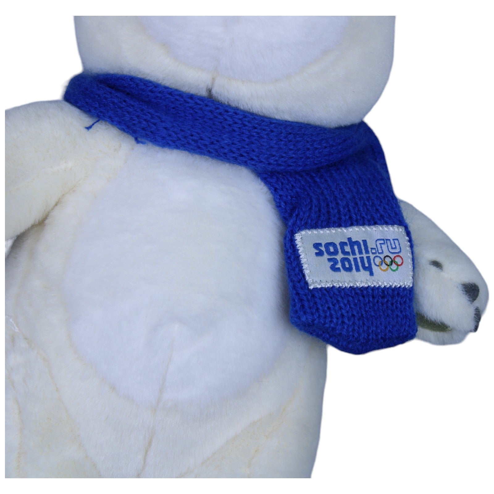 1237255 Grand Toys Maskottchen von den Olympische Winterspielen 2014, Eisbär Kuscheltier Kumpel Leo Bär Gebraucht