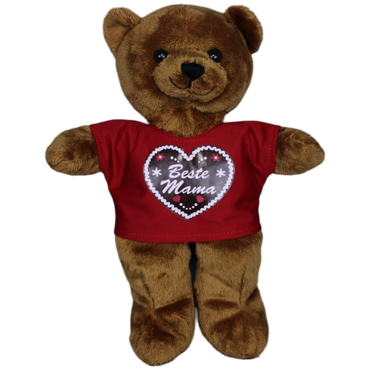 1237256 Heunec Süßer Teddybär mit "Beste Mama" Shirt Kuscheltier Kumpel Leo Bär Gebraucht Teddy