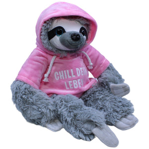 1237262 FLOTI Flos Toys, Faultier mit rosa "Chill dein Leben" Pullover Kuscheltier Kumpel Leo neu