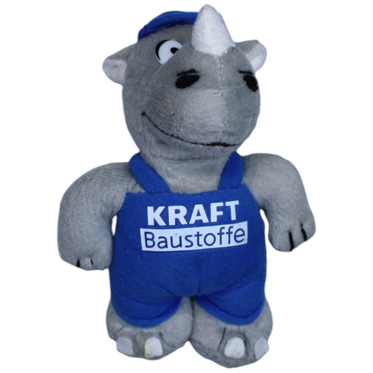 1237277 SCHOECK GmbH KRAFT Baustoffe, Nashorn im Blaumann Kuscheltier Kumpel Leo Gebraucht