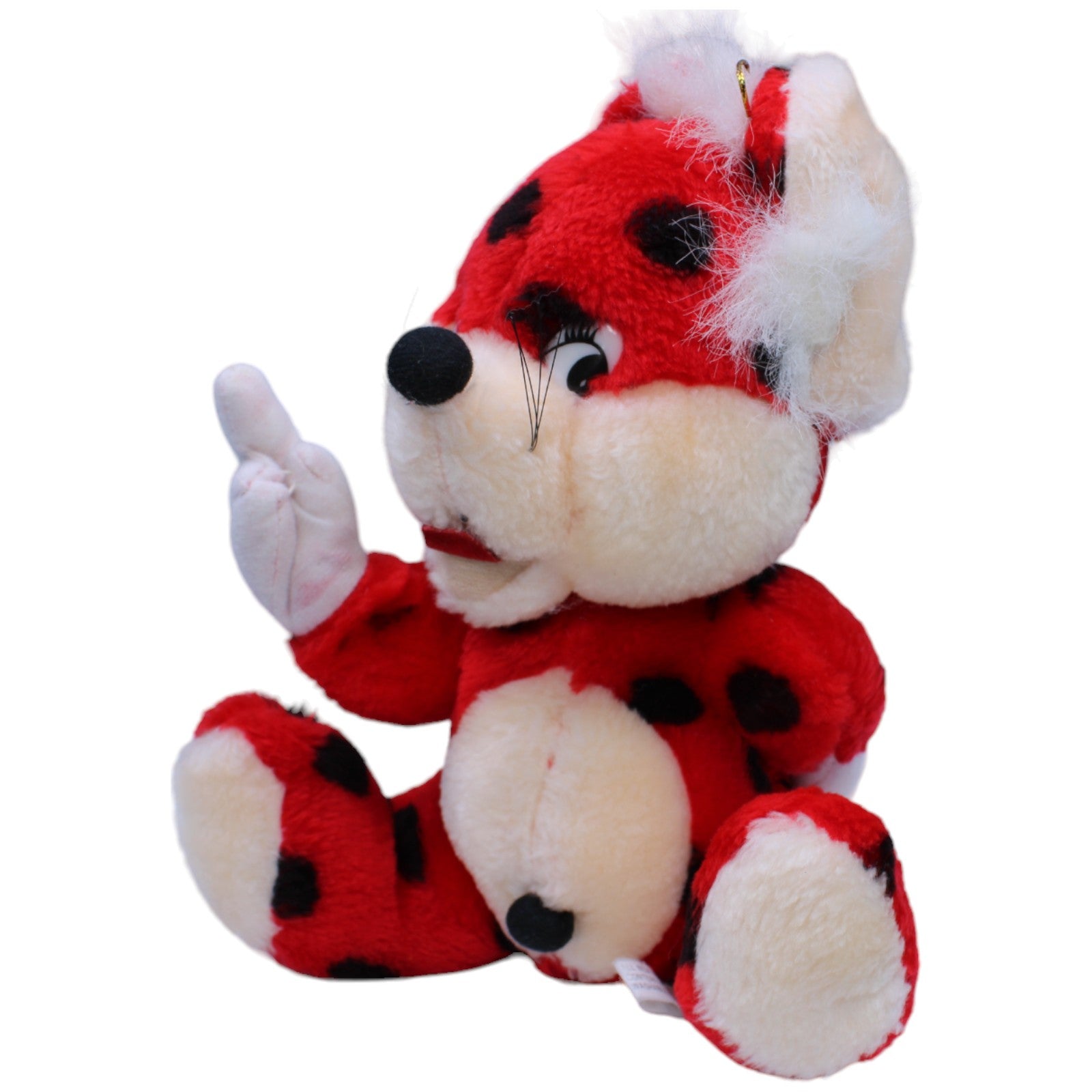 1237283 ESC Toys Rote Maus mit schwarzen Punkten Kuscheltier Kumpel Leo Gebraucht