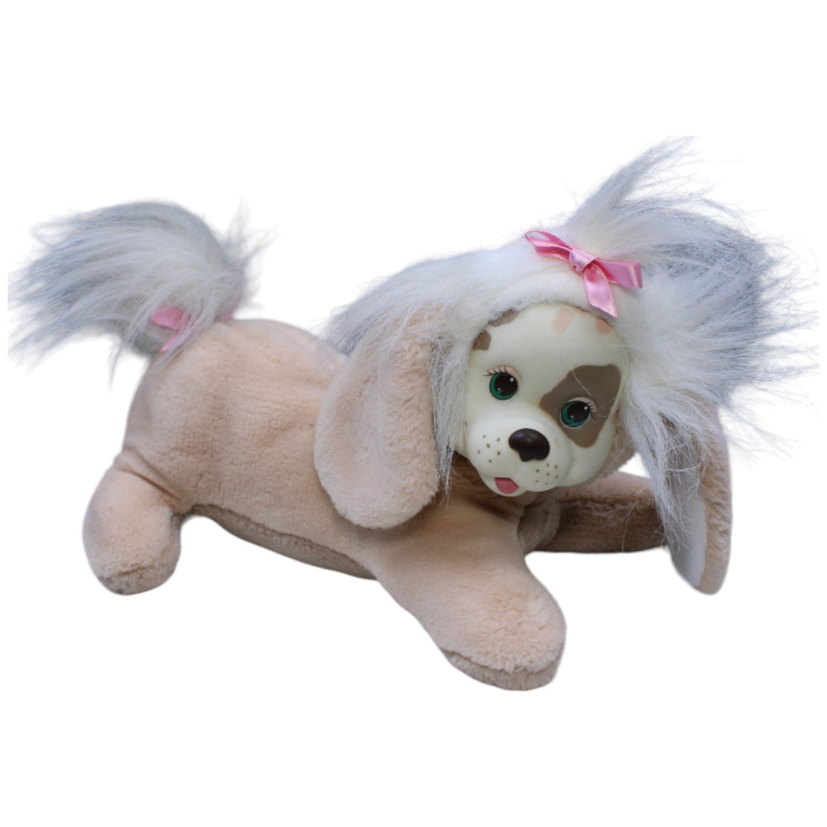 1237288 Hasbro Puppy Surprise (Ohne Babys), beige Kuscheltier Kumpel Leo Gebraucht Vintage