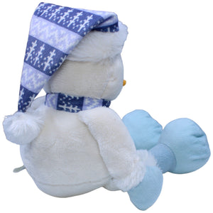 1237291 TEDI Kuschelfreund Süßer Schneemann mit Schal und Mütze Plüschfigur Kumpel Leo Gebraucht Weihnachten