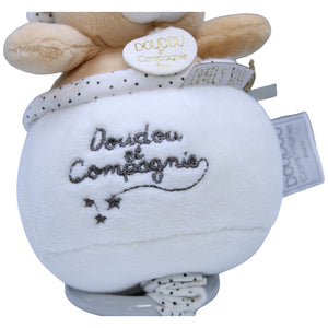 1237293 DOUDOU ET Compagnie Paris Bär mit Krone Spieluhr Kumpel Leo Gebraucht