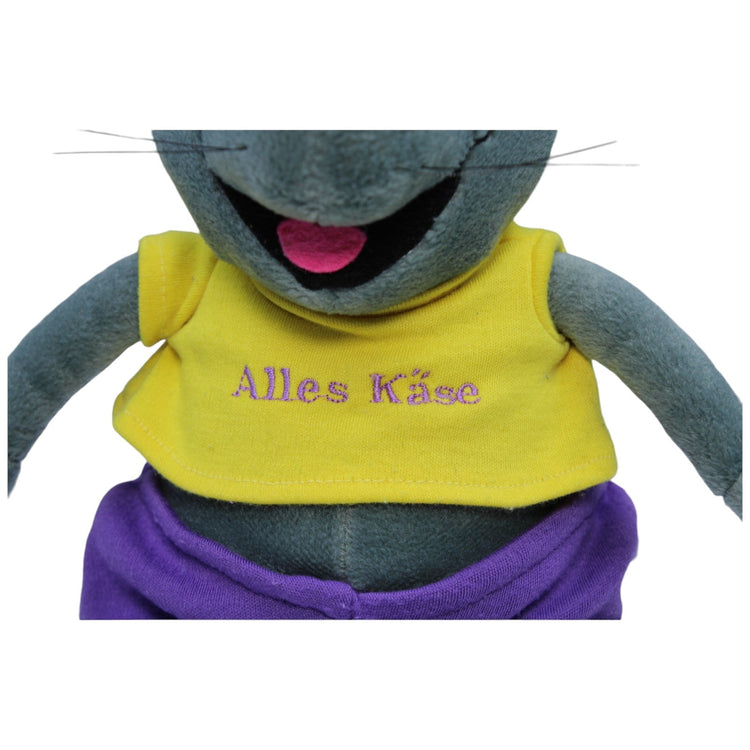 1237296 Heunec Maus mit "Alles Käse" Shirt Kuscheltier Kumpel Leo Gebraucht