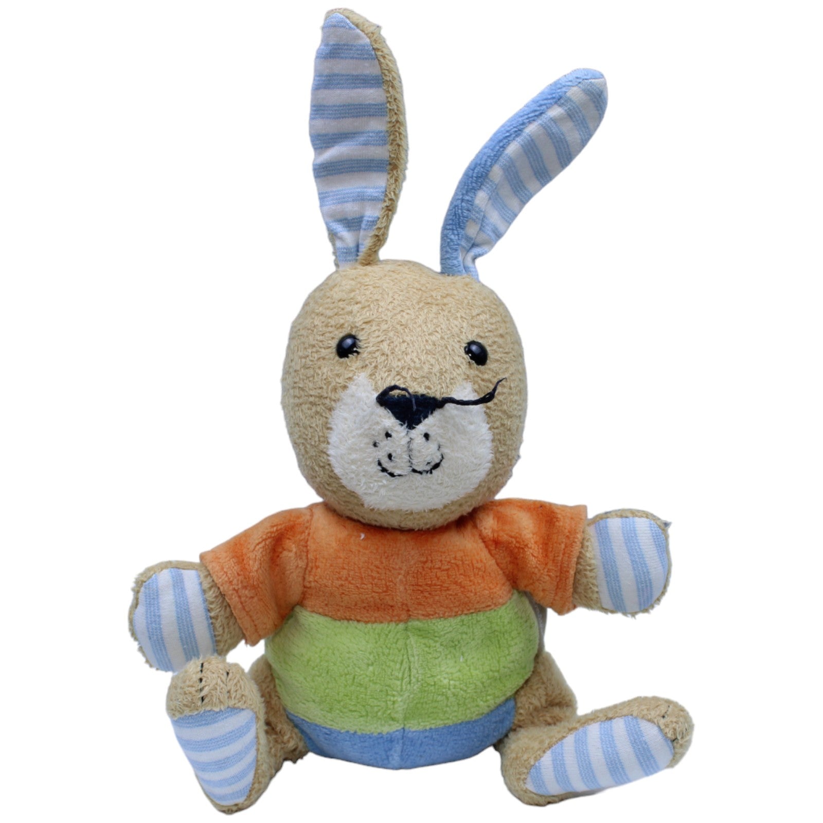 1237319 Sterntaler Bunter Hase mit Rassel Kuscheltier Kumpel Leo Gebraucht